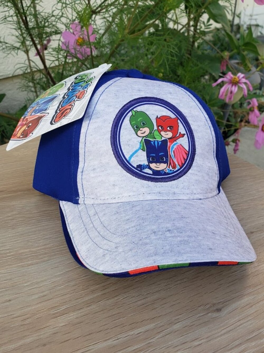New PJ Masks Hat Cap Baseball Toddler / Child size Superhero Snapback Blue Gray